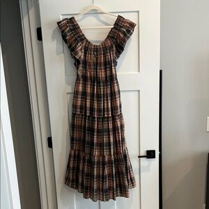 Madewell 100% cotton full length dress - size small